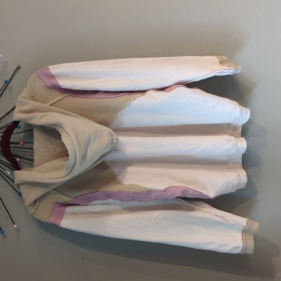 Anthropologie Saturday Sunday Daily Ritual Oversized Patchwork Hoodie XS - Picture 14 of 15